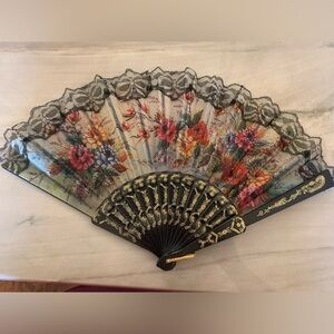 Floral Lace Hand Fan